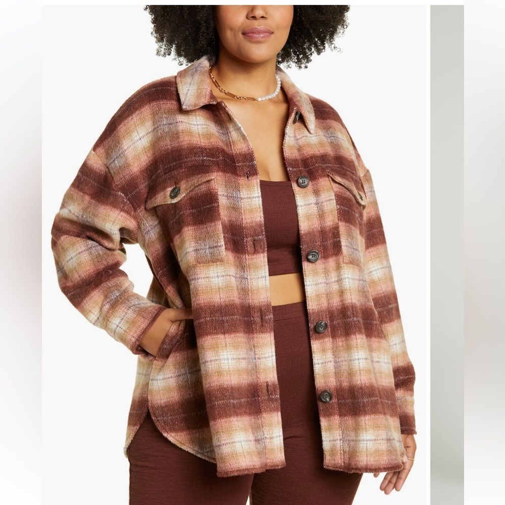 BP heavy shacket with pockets